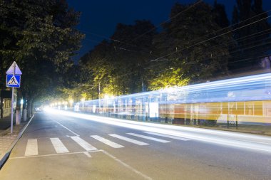 Kirov avenue gece, pyatigorsk, Rusya Federasyonu