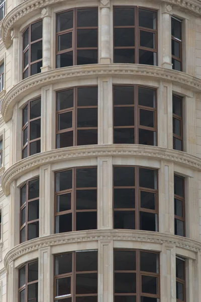 Building in retro style under construction — Stock Photo, Image