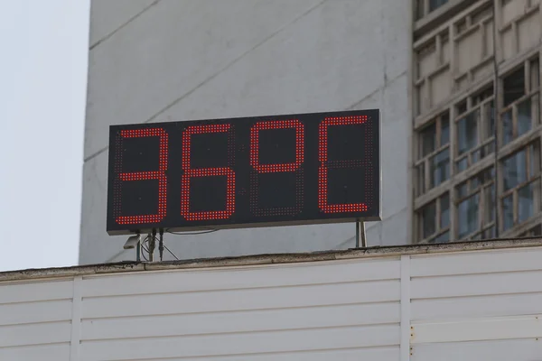 Доска с температурной индикацией 36 ° C. Лицензионные Стоковые Изображения