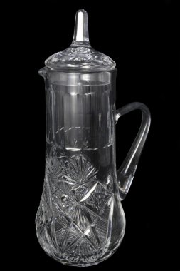 Boş crystal sürahi suyu veya su