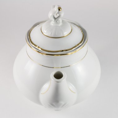 Porselen çaydanlık altın kenarlıklı