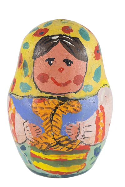 Küçük komik renkli matryoshka — Stok fotoğraf