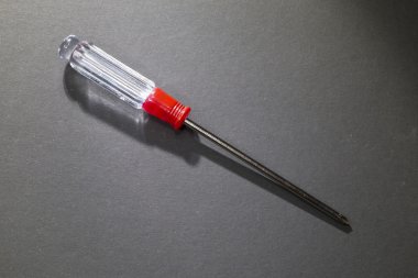 Metal Phillips tornavida şeffaf plastik saplı