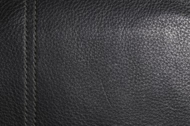 Dikey bir çizgi ile siyah deri