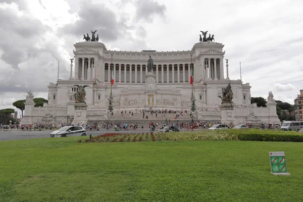 Vittorio emanuele památník v Římě, Itálie — Stock fotografie