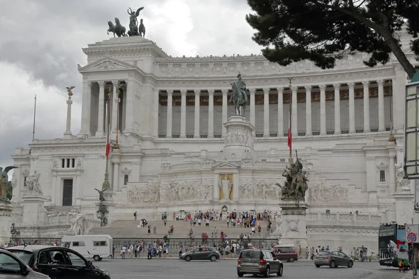 Vittorio emanuele památník v Římě, Itálie — Stock fotografie