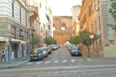 Antik Roma, İtalya kırmızı tuğla duvardan