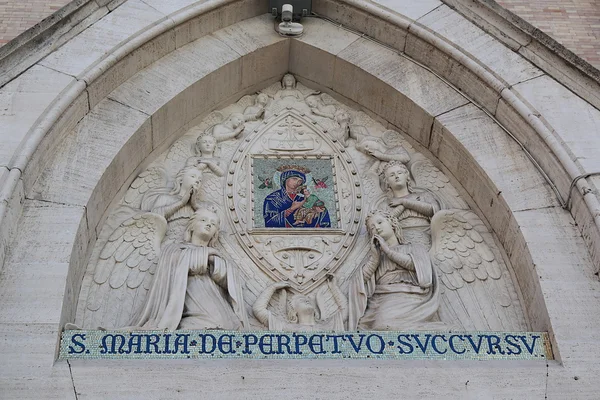 Detail of exterior the Church of St. Alphonsus Liguori — Stock Photo, Image