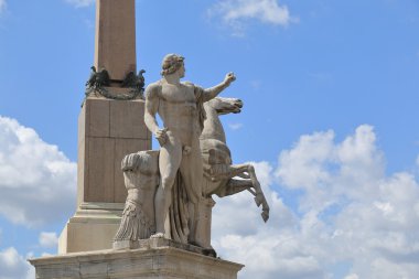 Detail of obelisk in Piazza del Quirinale clipart