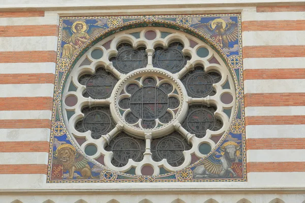 Detalhe de Chiesa di San Paolo dentro le Mura em Roma, Itália — Fotografia de Stock