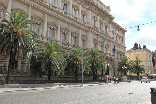 View on Banca D'Italia (Via Nazionale, 91) in Rome — Stock Photo, Image