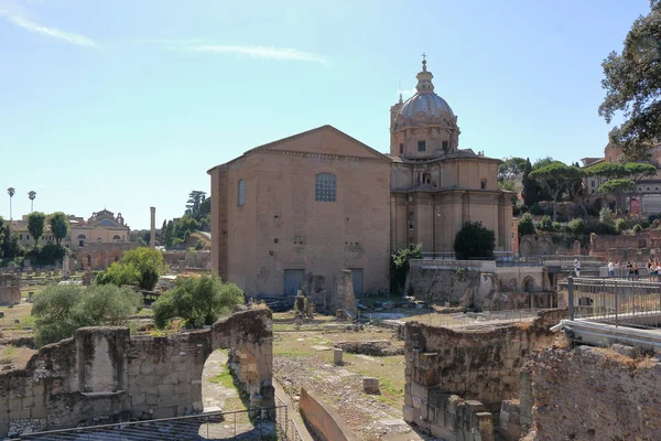 Chiesa dei Santi Luca e Martina från Foro di Nerva — Stockfoto