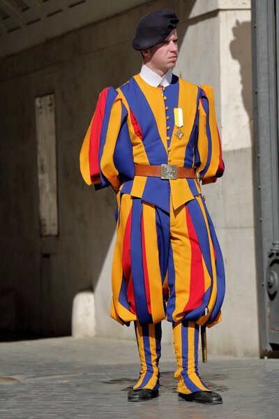 Member of the Pontifical Swiss Guard in Vatican