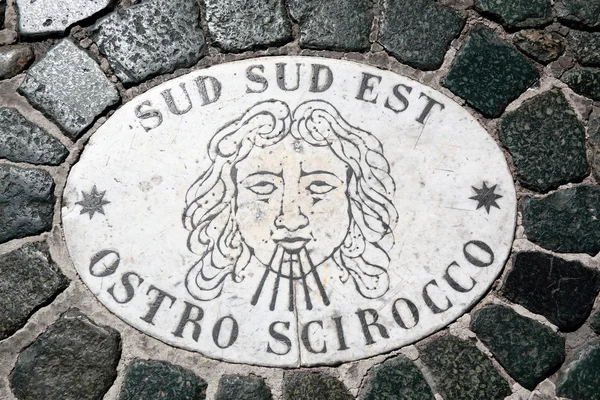 South south east wind marker in Vatican — Zdjęcie stockowe