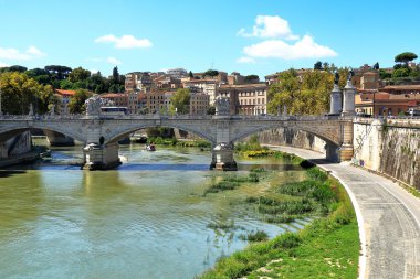 Köprü Ponte Vittorio Emanuele II Roma, İtalya