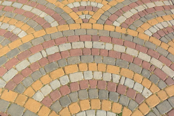 Pavimento da blocchi multicolore. Sfondo astratto — Foto Stock