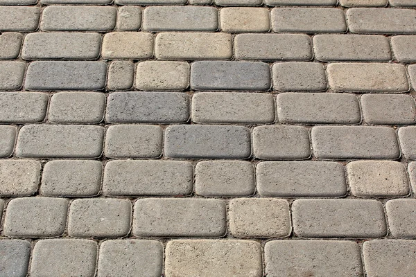 La chaussée de blocs de pierre jaune — Photo