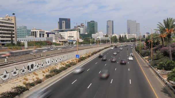 テル ・ アビブの高速道路 — ストック動画