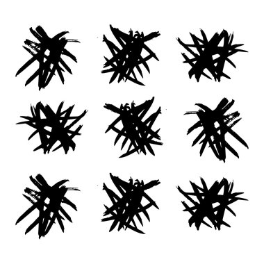 Çizilmiş mürekkep koleksiyonu