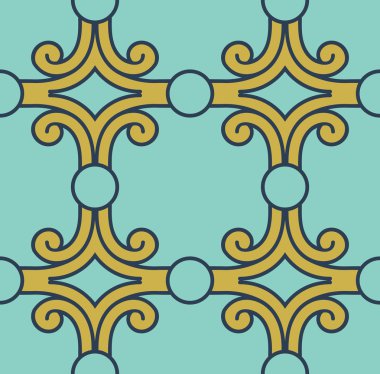 Vintage vektör çizilmiş Dikişsiz desen Etnik çiçek süsleme ile.