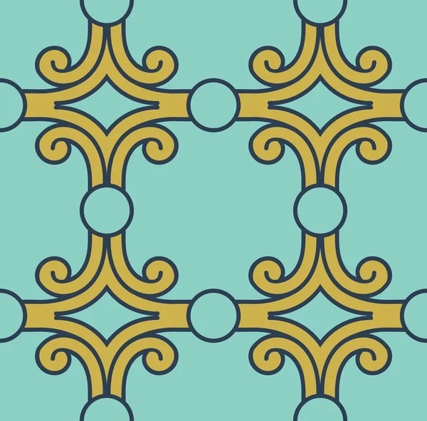 Vintage Vector desenhado à mão padrão sem costura com ornamento floral étnico . — Vetor de Stock