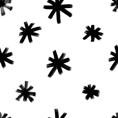 Vektör el boyaması mürekkep çizim fırça darbeleriyle.