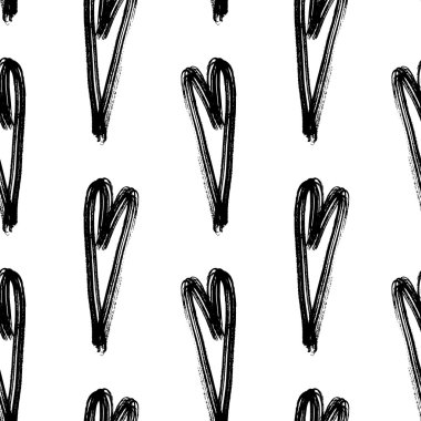 Vektör el boyaması mürekkep çizim fırça darbeleriyle.