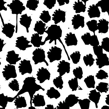 Vektör el boyaması mürekkep çizim fırça darbeleriyle.