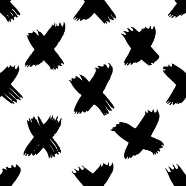 Vektör el boyaması mürekkep çizim fırça darbeleriyle.