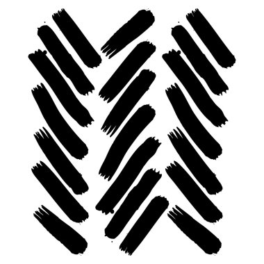 Vektör el boyaması mürekkep çizim fırça darbeleriyle.