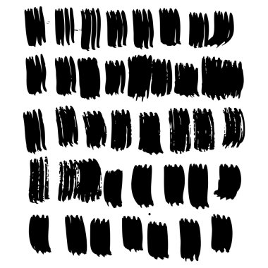 Vektör el boyaması mürekkep çizim fırça darbeleriyle.