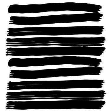 Vektör el boyaması mürekkep çizim fırça darbeleriyle.