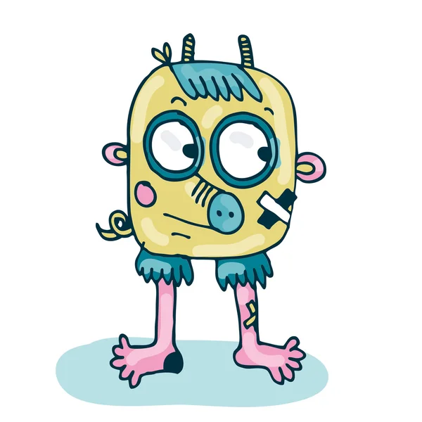 Cute cartoon doodle monster — Διανυσματικό Αρχείο