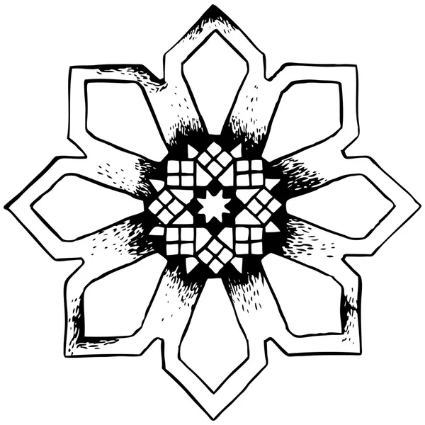 Etnische-Oosten floral ornament — Stockvector