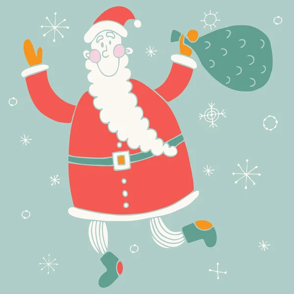 Lindo Santa Claus — Vector de stock