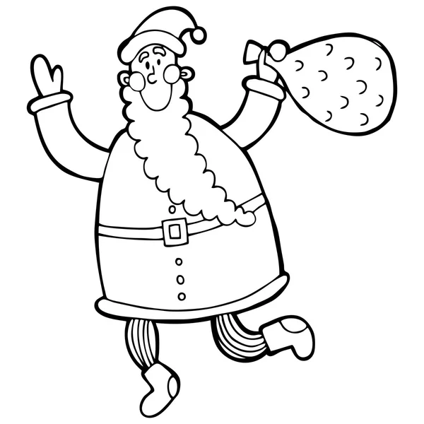 Schattig santa claus — Stockvector