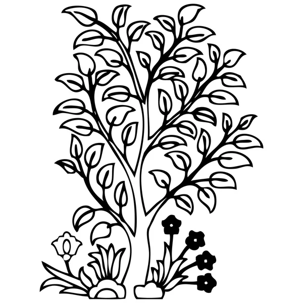 Ornamento floral oriental étnico — Vector de stock