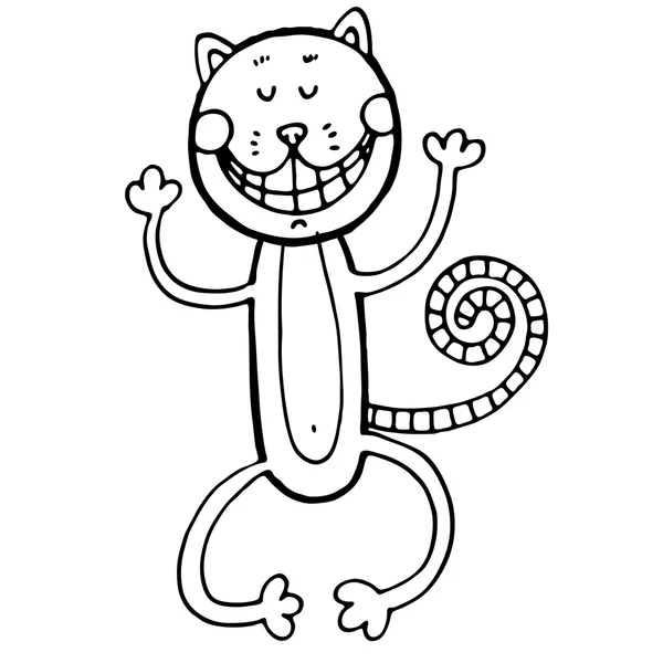 Чеширский кіт для казка Аліса в країні чудес — стоковий вектор