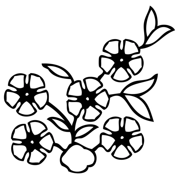 Ethnisch orientalischer Blumenschmuck — Stockvektor