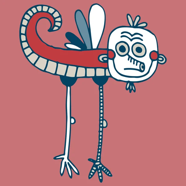 Niedliches Cartoon Doodle Monster — Stockvektor