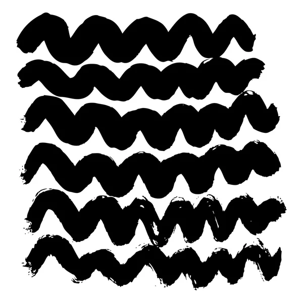 Ink  brush strokes — Stock Vector