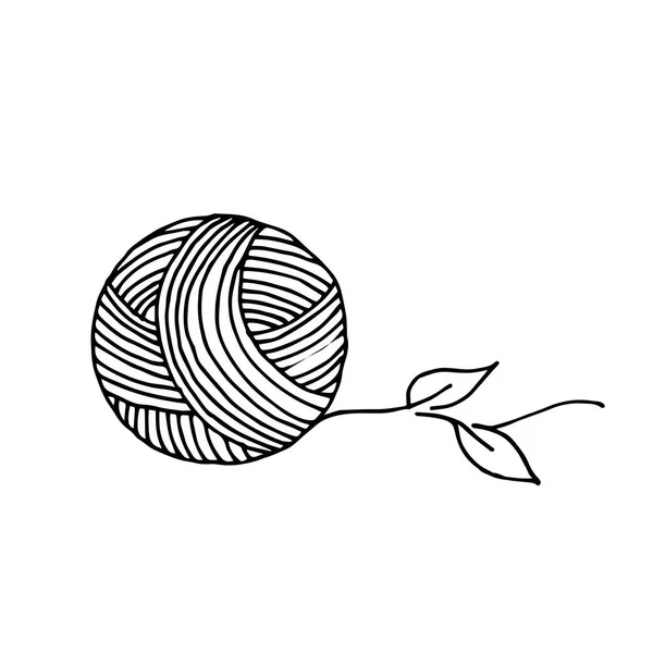 Yarn ball silhouette Vector Art Stock Images Depositphotos