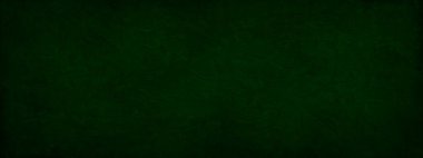 Tek renkli koyu yeşil tonlu doku. Beton duvarda sert dekoratif alçı. Geniş grunge pankartı.