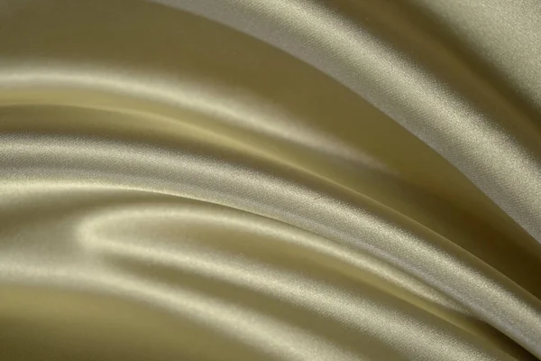 Streszczenie Złotego Tła Piękna Jedwabna Satynowa Tkanina Tło Tekstury Miękkie — Zdjęcie stockowe