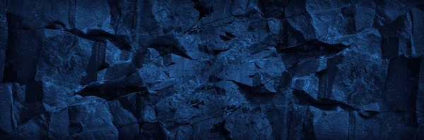 Fundo Azul Grunge Textura Montanha Tonificada Close Monocromático Fundo Rocha — Fotografia de Stock