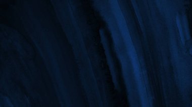 El boyası suluboya arka plan. Donanma mavisi soyut suluboya çizimi. Tasarım için fotokopi alanı olan koyu mavi sanat arka planı. Web pankartı.