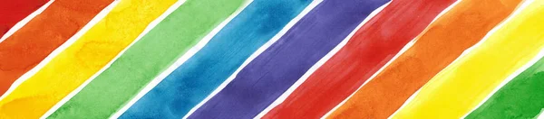 Bandera Orgullo Lgbt Color Arco Iris Símbolo Minorías Sexuales Tolerancia — Foto de Stock