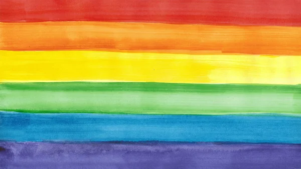 Duhová Vlajka Lgbt Pýchy Symbol Sexuálních Menšin Tolerance Lgbtq Lgbt — Stock fotografie