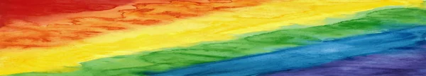 Bandera Arco Iris Orgullo Lgbt Símbolo Minorías Sexuales Tolerancia Concepto — Foto de Stock