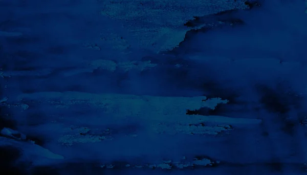 Αφηρημένο Ναυτικό Μπλε Φόντο Υδατογραφία Ζωγραφισμένη Στο Χέρι Καλλιτεχνικό Υπόβαθρο — Φωτογραφία Αρχείου
